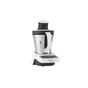 Robot ménager multifonctions MOULINEX Compact Chef HF405110 Blanc/Noir