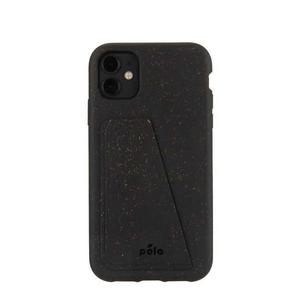 Coque Wallet écoresponsable, 100% biodégradable pour iPhone 11 - Noir