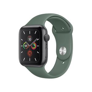 Apple Watch (Series 4) 44 - Aluminium Gris sidéral - Bracelet Sport Vert
