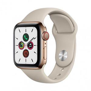 Apple Watch (Series 4) Septembre 2018 44 mm - Aluminium Or - Bracelet Sport Gris