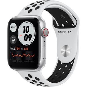 Apple Watch (Serie 6) Septiembre 2020 44 mm - Aluminio Plata - Correa Deportiva Nike Platino puro/negro