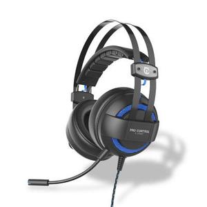 Casque Réducteur de Bruit Gaming avec Micro Under Control Pro Control E-Sport - Noir/Bleu