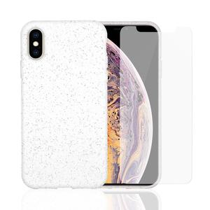 Hülle und Schutzfolie KPMA Pack cover iPhone X/XS