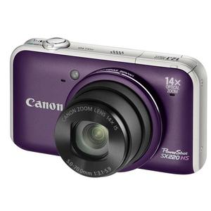 Compact - Canon PowerShot SX220 HS Mauve Canon Zoom Lens 14X IS 28-392mm f/3.1-5.9