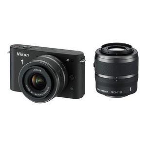 Hybrid Nikon 1 J1 - Zwart + Lens Nikon 10-30mm f/3.5-5.6 + Lens Nikon 30-110mm f/3.8-5.6