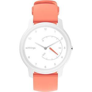 WITHINGS Montre connect&eacute;e  Move Blanc et Corail 