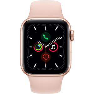 Apple Watch (Series 5) Septembre 2019 40 mm - Aluminium Or - Bracelet Sport Rose des sables