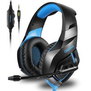 Casque Réducteur de Bruit Gaming avec Micro Onikuma K1-B - Noir/Bleu