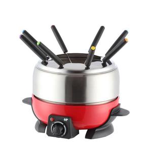 Appareil à Fondu Continental Edison FD6RIX - 800W - Rouge