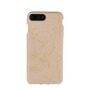 Hülle iPhone 6 Plus/6S Plus/7 Plus/8 Plus - Biologisch abbaubar - Muschelfarben