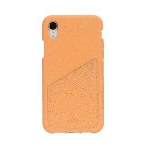 Funda-monedero ecoresponsable 100% biodegradable para iPhone XR - Melón