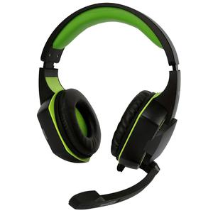 Casque Gaming avec Micro Amstrad Basic AMS H555 - Noir/Vert