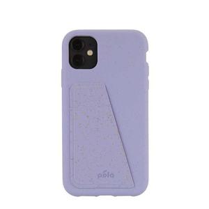 Coque Wallet écoresponsable, 100% biodégradable pour iPhone 11 - Lavande
