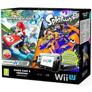 Nintendo Wii U Mario Kart 8 & Splatoon Premium Pack - HDD 32 GB - Negro