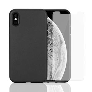 Hülle und Schutzfolie KPMA Pack cover iPhone X/XS