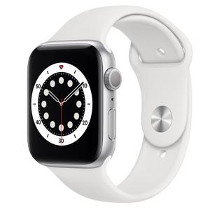 Apple Watch (Serie 6) Septembre 2020 40 mm - Aluminium Argent - Bracelet Sport Blanc