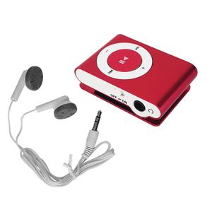 Lecteur MP3 & MP4 Noname Mini Baladeur MP3 portable - Design - Clips ceinture - Micro SD + Ecouteurs - Fushia Go -
