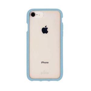 Coque écoresponsable, 100% biodégradable pour iPhone 6/6s/7/8/SE - Bleu Puriste