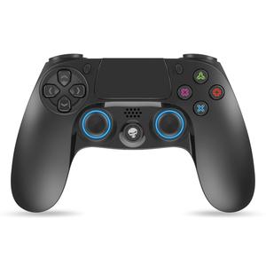 SPIRIT OF GAMER Manette sans fil PS4 PS3 PC r&eacute;tro &eacute;clair&eacute;e bleue - Bluetooth