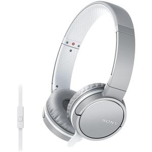 Kopfhörer Rauschunterdrückung mit Mikrophon Sony MDR-ZX660AP - Silber/Weiß