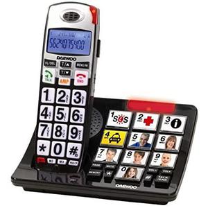 Téléphone fixe sans fil Daewoo Dtd-7500 - Noir