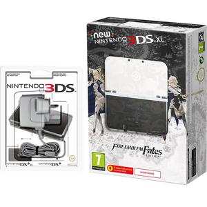 Konsoli Nintendo New 3DS XL 4GB + Fire Emblem Fates - Valkoinen/Musta