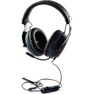 Kopfhörer Rauschunterdrückung Gaming mit Mikrophon Aaamaze AMGT0002 - Schwarz/Blau