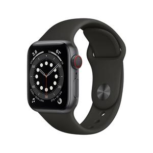 Apple Watch () 40 - Aluminium Gris sidéral - Bracelet Sport Noir