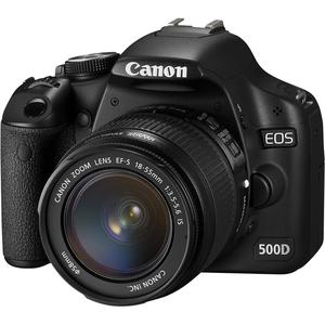 Κάμερα Reflex Canon EOS 500D + Φωτογραφικός φακός Canon EF-S 18-55 mm f/3.5-5.6 III + Grip