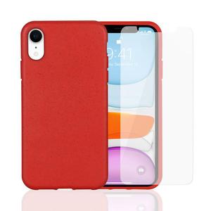 Hülle und Schutzfolie KPMA Pack cover iPhone XR
